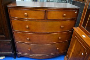 A reproduction yew wood gateleg occasional table, width approx. 48cm