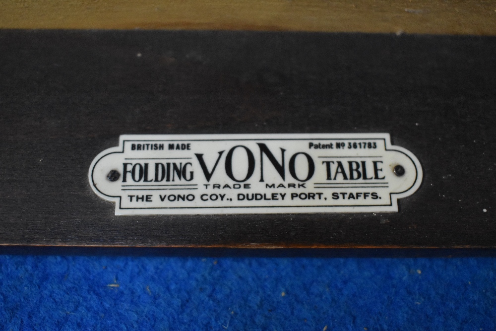 Two traditional folding card tables, including VONO, approx 61x61 and 76x76cm - Image 11 of 12