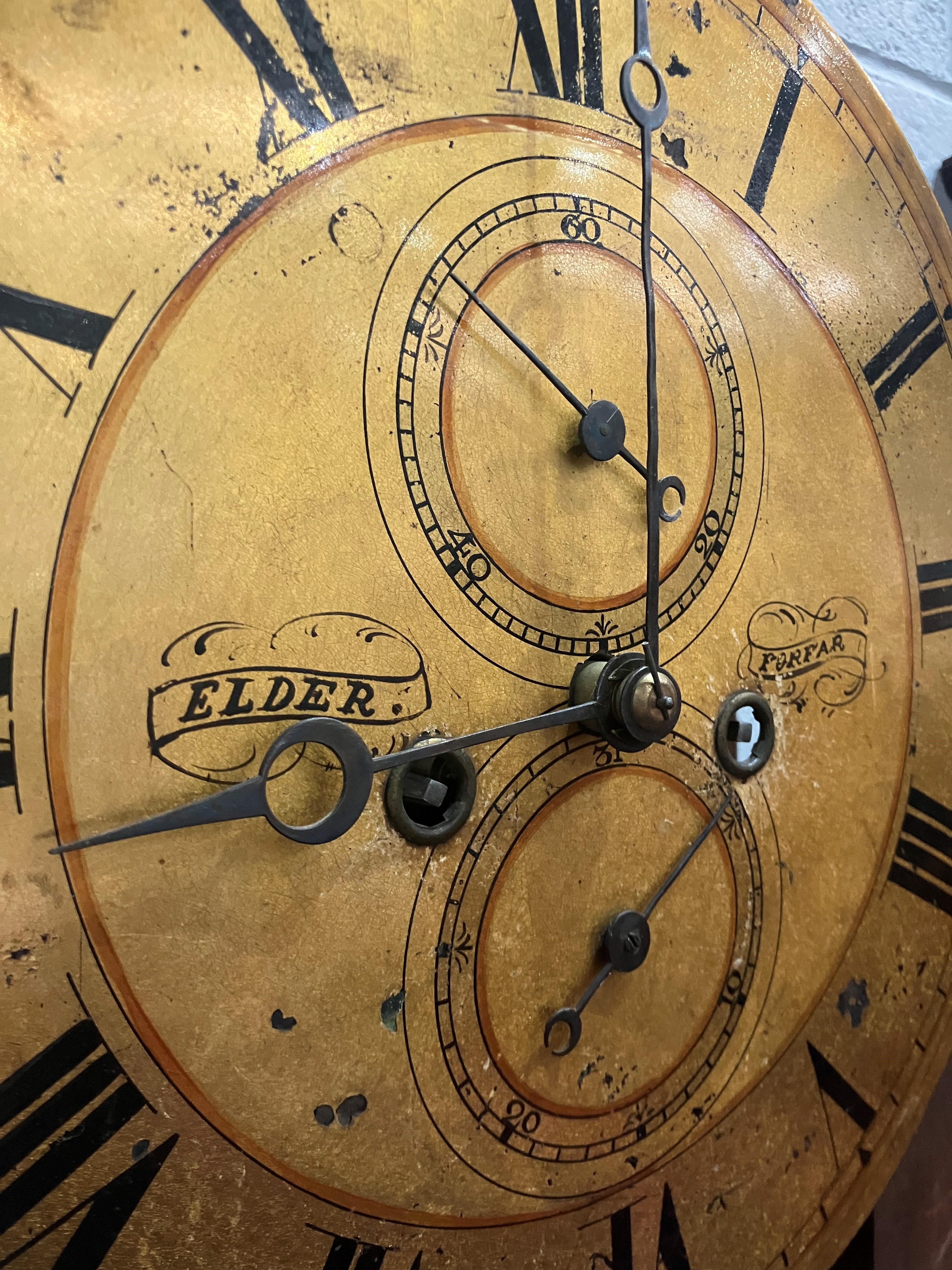 A 19th Century mahogany longcase clock , having 'onion' shaped case on square base, with 8 day - Image 5 of 8