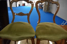 A set of four Victorian salon chairs (af)