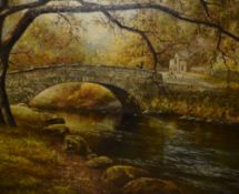 *Local Interest - Paul Harley (20th Century, British), oil on canvas, 'Rothay Bridge, Rydal