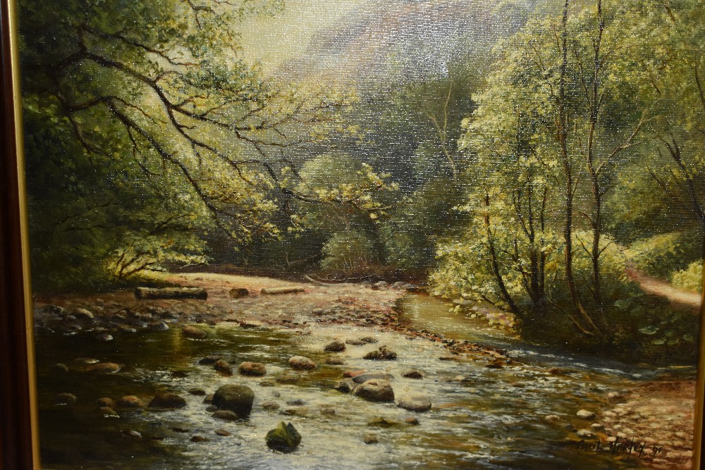 *Local Interest - Paul Harley (20th Century, British), oil on canvas, 'The Brathay, Langdale', ' - Image 6 of 7