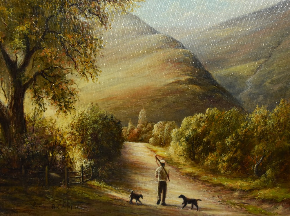 *Local Interest - Paul Harley (20th Century, British), oil on canvas, 'The Brathay, Langdale', '