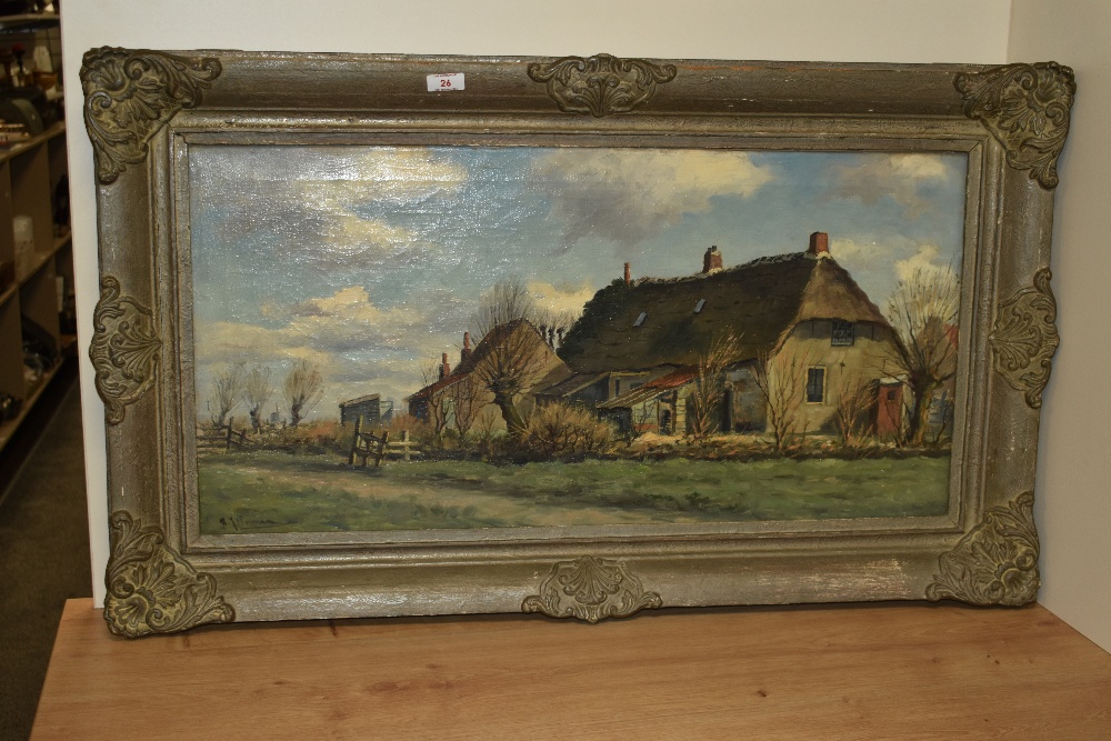 19th/20th Century Continental School, possibly Willem Van der Nat (1864-1929), oil on canvas, Remote - Image 2 of 4