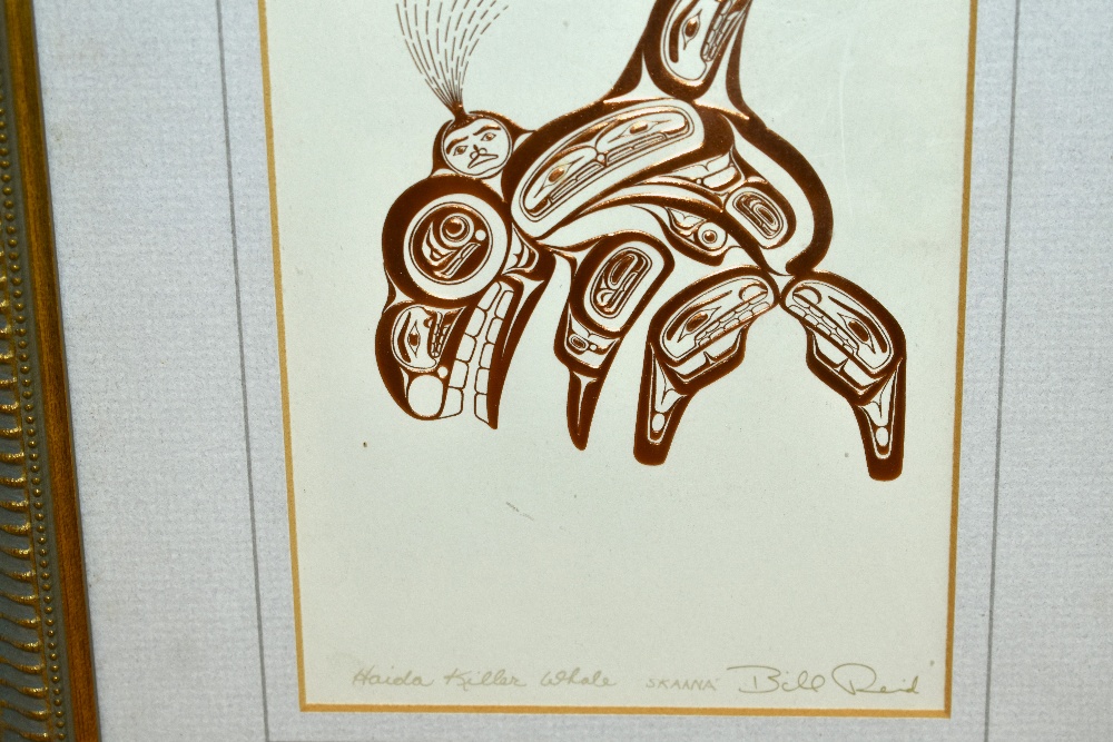 After Bill Reid (1920-1998, Canadian), embossed copper print, Haida Art, 'Haida Killer Whale' - Image 3 of 4