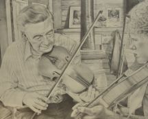 After Willard Gayheart (20th Century, American), prints, Six musician scenes, including a