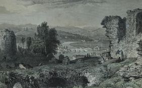 *Local Interest - Thomas Allom (1804-1872, British), engravings, 'Kendal, From The Castle', '