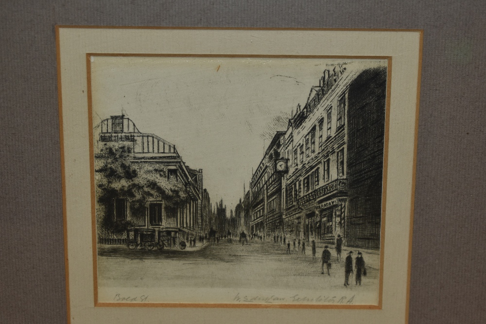 Walter Edwin Law (1865-1942, British), engraving, Bold Street, Liverpool, signed to the lower right, - Image 3 of 4