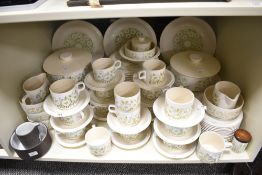 A large collection of Hornsea pottery 'Fleur', including plates, tureens, cups and saucers etc.