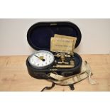 An early 20th Century Dobbie McInnes & Clyde Ltd of Glasgow water pressure test gauge, in leather