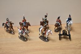 A group of Del Prado Collection metal soldiers, hand painted, to include a Trooper of Napoleon's