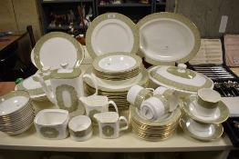 A quantity of Royal Doulton Sonnet patterned tableware, to include sauce boats, coffee ware,