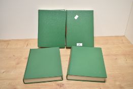 Literature - Professor A. Duckham, 'Farming', four leather bound volumes