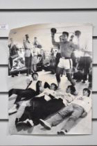 A photographic print,'When the Beatles met Muhammed Ali, Miami 1964'.