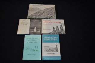 Wainwright. A small selection of first editions: Old Roads of Eastern Lakeland (1985); Pennine Way