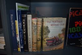 Motoring. A small selection. Includes; Rolls-Royce. (9)