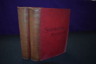 Scribner's Magazine. Volumes 1 + 2. 1887. Original cloth. Some damp staining. (2)