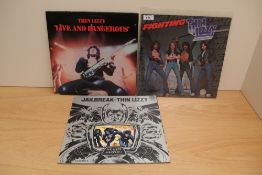 A lot of three albums by Thin Lizzy - all VG/VG or better