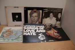 A VG/VG lot of Leonard Cohen albums - six in total
