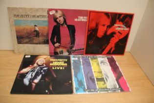 A five album lot by Tom Petty and the Heartbreakers - VG/VG+ in general