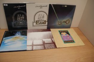 A lot of 7 albums by progressive rock cult band ' The Enid ' all in at least VG+/VG+ -