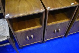 A pair of vintage Herbert Gibbs bedside cabinets , dimensions approx W37 D35 H70cm