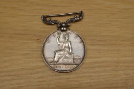A Queen Victoria Baltic Medal, no ribbon, unnamed, campaign Baltic Sea 1854-55, Medal awarded to