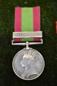 A Queen Victoria Afghanistan Medal 1878-1880 with one clasp, Ali Musjid to 1146 PTE J.Madden.(2nd)