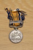 A Queen Victoria South Africa Medal 1879 with 1879 clasp and ribbon to 1170 PTE.A.HARPER.99th