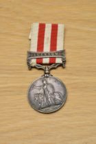 A Queen Victoria Indian Mutiny Medal with Lucknow Clasp and ribbon to CORPl.ROBt.ARMSTRONG.3rd.Bn.