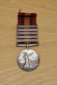A Queen Victoria Queens South Africa Medal with five clasps, Cape Colony, Orange Free State,