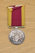 A Queen Victoria China War Medal 1842 with ribbon to SERJt.R.LANGDON.98th.Foot, Campaign China