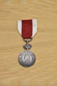 A Queen Victoria Abyssinian War Medal with ribbon to 842.J.WATKINS 26th REGt, campaign Abyssinia (