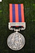 A Queen Victoria Indian General Service Medal with one clasp, Burma 1887/89 to 383 Corpl T.