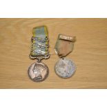 A Queen Victoria Crimea Medal with three clasps, Alma, Inkermann and Sebastopol to G.Waller GR &