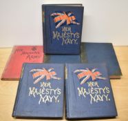 A collection of Military Volumes, Her Majesty Navy by Charles Rathbone Low in three volumes, I,