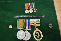 A Trio of Medals, WWII Defence Medal, WWII War Medal and George VI Efficiency Decoration with