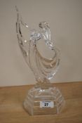 A 20th Century continental RCR crystal glass dancer ornament, of Art Deco style, measuring 29cm