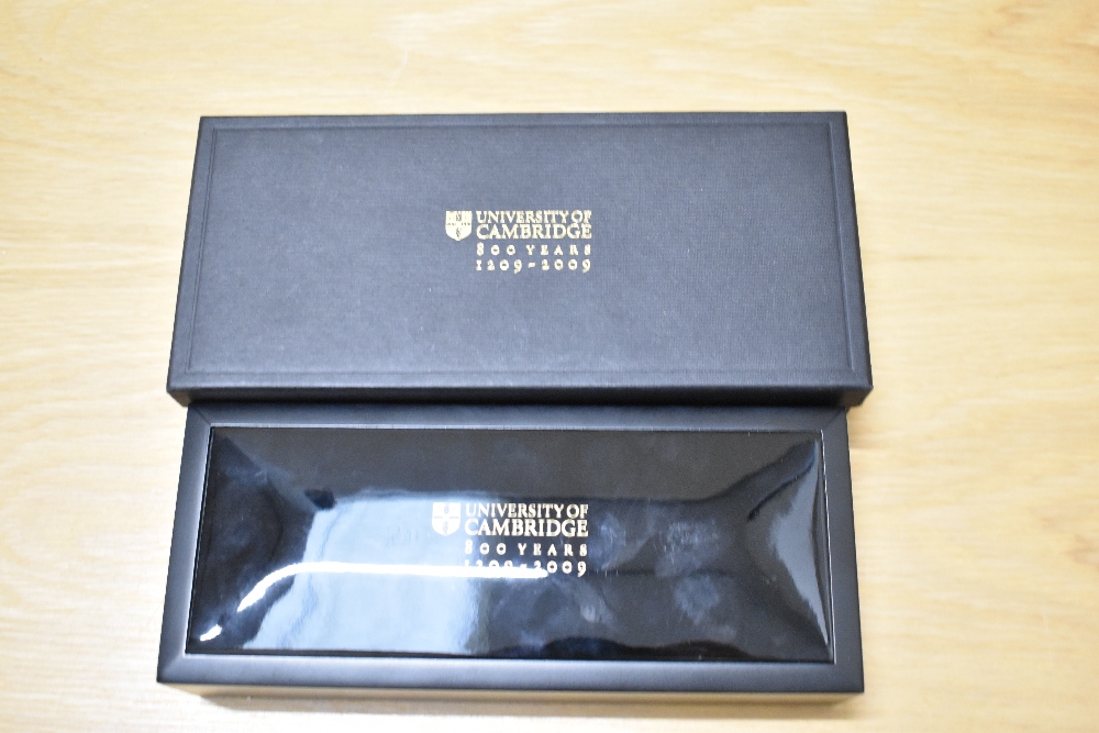 An Onoto University of Cambridge limited edition fountain pen 1/200 in solid sterling silver, with - Image 6 of 6