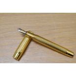 An Onoto University of Cambridge limited edition fountain pen 5/100 in vermail 23ct gold plate on