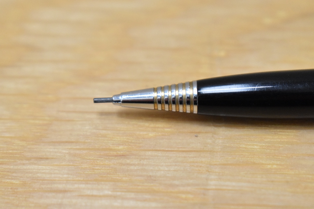 A Parker 51 propelling pencil in black with Lustraloy cap. engraved - Image 2 of 2