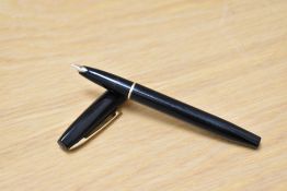 A Sheaffer Imperial Touchdown plunger fill fountain pen with a band to the base of the cap having