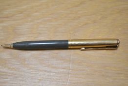 A Parker 51 propelling pencil in grey with gold filled cap