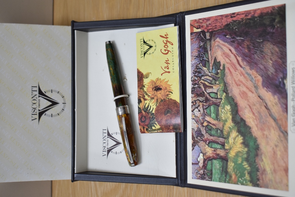 A Visconti Van Gogh ' Pollard Willows' converter fill fountain pen having Visconti Firenze M nib.The - Image 3 of 4