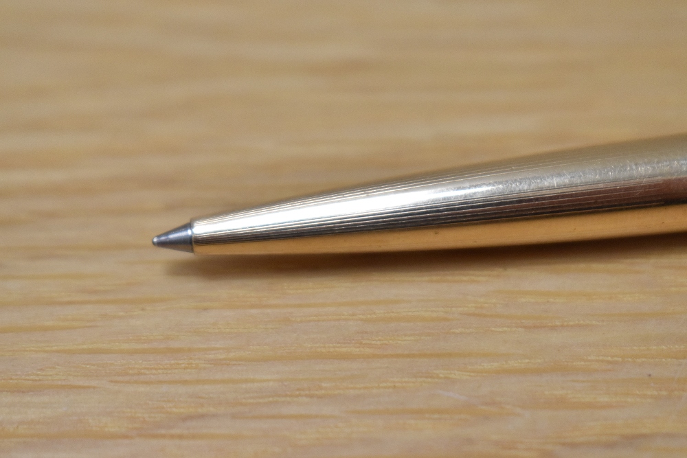 A Parker 65 Insignia ballpoint pen in gold fill. Engraved - Image 2 of 3