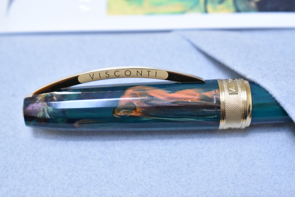 A Visconti Van Gogh ' The Novel Reader' converter fill fountain pen No0322 with bottle of Visconti - Image 3 of 4