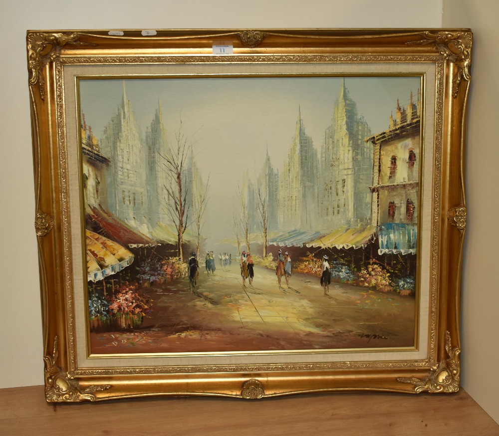 20th Century Continental School, in the style of Caroline Burnett (1877-1950), oil on board, A - Image 2 of 4