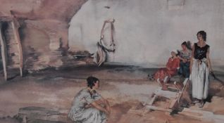 After Sir William Russell Flint RA ROI (1880-1969, British), Four coloured prints, comprising '