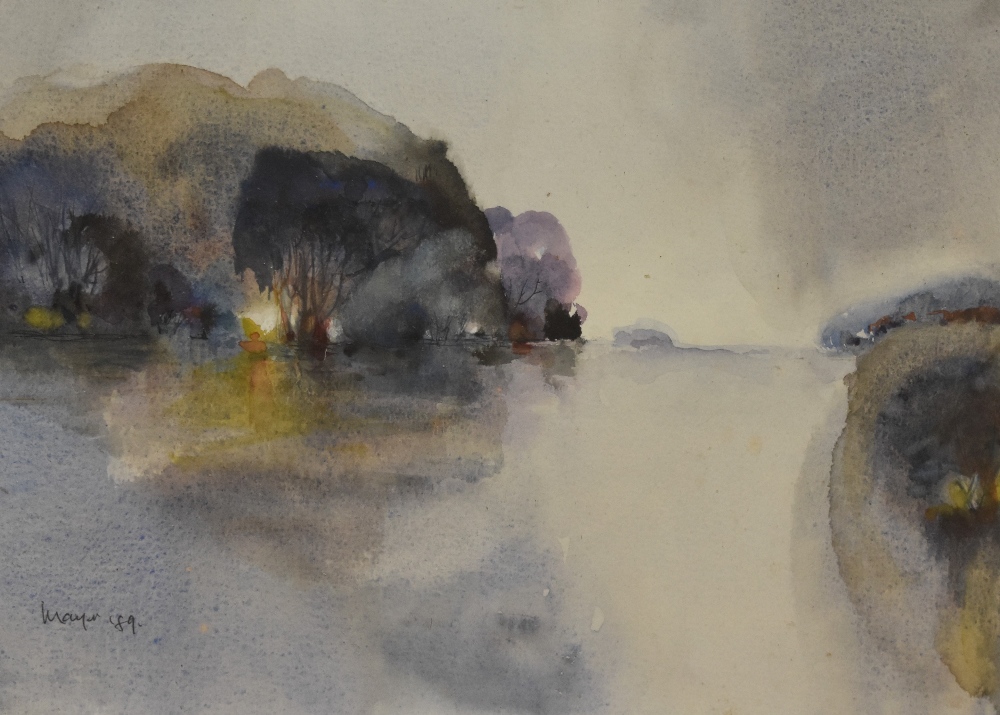 William Edgar Mayer (1910-2002, British), watercolour, Two landscape depictions - 'Lakeland