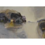 William Edgar Mayer (1910-2002, British), watercolour, Two landscape depictions - 'Lakeland